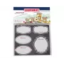 LEIFHEIT Jar Decoration Sticker Set Black & White, 24 Self-Adhesive Labels for Preserving, Spice & Storage Jars