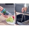 LEIFHEIT Hand-held Spiral Cutter Vegetable Spiralizer Manual 2 Cutting Options White/Green