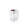 LEIFHEIT Fresh&Easy Airtight Food Storage Container 1.6L, BPA-Free, Transparent with Green Lid