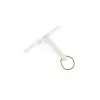 LEIFHEIT Cabino 24cm Shower Squeegee with Suction Hook, White/Grey