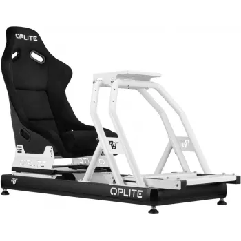 Oplite Cockpit Chassis R8 Fury White Racing Simulator Frame