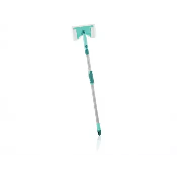 LEIFHEIT Tile and Bathroom Brush with Telescopic Handle 93-150 cm Bath Cleaner Micro Duo