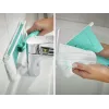 LEIFHEIT Tile and Bathroom Brush with Telescopic Handle 93-150 cm Bath Cleaner Micro Duo