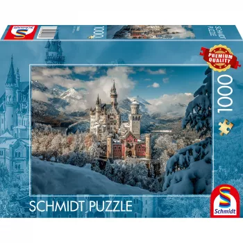 Schmidt Spiele Winterliches Schloss Neuschwanstein 1000-Piece Jigsaw Puzzle