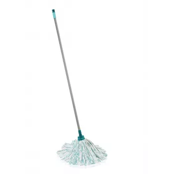 LEIFHEIT Classic Mop with 140 cm Steel Handle and Absorbent Viscose Head