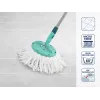 LEIFHEIT Clean Twist Disc Mop Replacement Set, 2 Microfibre Mop Heads, White