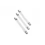 LEIFHEIT Ironing Board Cover Fasteners (4-Piece Set, White, Elastic Straps with Clips)