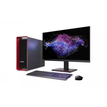 Lenovo ThinkStation P8 30HH Tower Workstation - AMD Ryzen Threadripper PRO 9965WX 96-Core, 64GB DDR5 ECC, 1TB NVMe SSD, NVIDIA RTX A4000 16GB, Windows 11 Pro