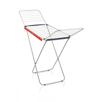 LEIFHEIT Classic Tumble Dryer Siena 200 Easy Aluminium - 20 m Wing-Type Clothes Airer, Silver/Grey