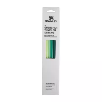 STANLEY Straw Set of 4 for The Quencher Travel Tumbler 0.89L, Reusable BPA-Free Plastic Straws, Green