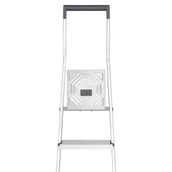 Hailo L40 StandardLine 4-Step Aluminium Stepladder with Safety Rail, 150 kg, EN 131