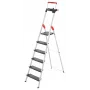 Hailo L100 TopLine 7-Step Aluminium Step Ladder with Multifunction Tray, 150 kg Load Capacity, EN 131 8050-607