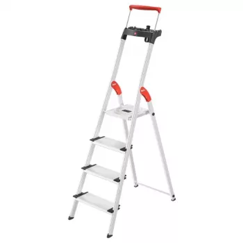 HAILO L85 ComfortLine Aluminium 4-Step Household Ladder
