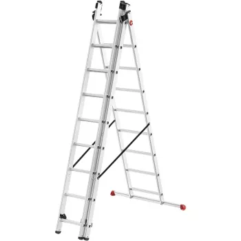 HAILO ProfiStep Combi Ladder Aluminium 3x9 Steps