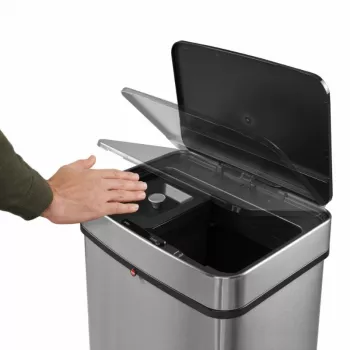 HAILO Öko Vario XL Waste Sorting System, 2x25L, Stainless Steel
