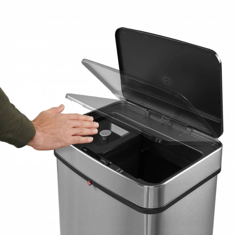 HAILO Öko Vario XL Waste Sorting System, 2x25L, Stainless Steel