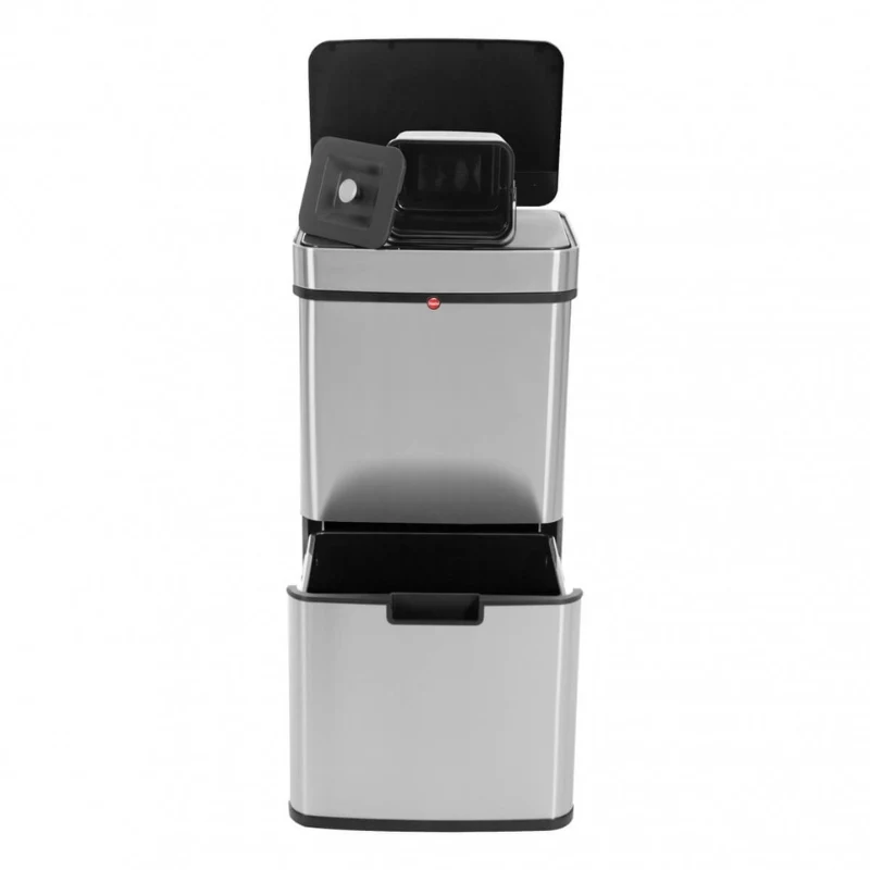 HAILO Öko Vario XL Waste Sorting System, 2x25L, Stainless Steel