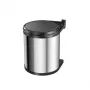 HAILO Compact-Box M 15L Stainless Steel Pedal Bin with Soft-Close Lid