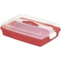 CURVER Cake Transport Box Rectangular 45x29.5x11.1 cm Red