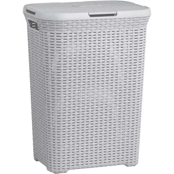 Curver Natural Style Laundry Basket 60L Light Grey