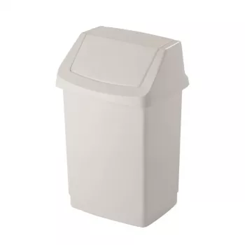 CURVER Click-it 50L Pedal Waste Bin, White, 38.5x33.5x63.5 cm
