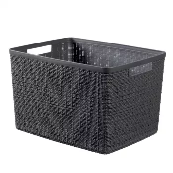 CURVER Basket Jute L 20L 36x28x23cm Dark Grey