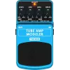Behringer TM300 Tube Amp Modeler Effects Pedal for Electric Guitar, Blue/Black