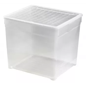 CURVER Textile Box with Lid 33L Transparent 39.5x34.2x34.3cm