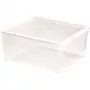 CURVER Box with Lid Textile Box 18.5L Transparent | 39.6x34.3x17.3cm