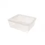 CURVER Textile Box with Lid, 10L, Transparent, 34.2 x 29.7 x 12.5 cm