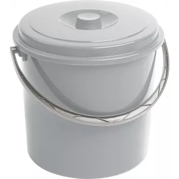 CURVER Bucket with Lid 12L Grey