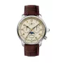 Zeppelin Mediterranee 96365_SET Automatic Watch, 42mm, Green Sunray Dial, Brown Leather and Milanese Mesh Straps
