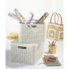 Curver Style M 17L Storage Box with Lid, Rattan Effect, Cream