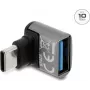 Delock USB 10 Gbps Adapter USB Type-C Male to USB Type-A Female, Angled Upwards, Aluminium Housing