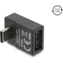 Delock USB 2.0 USB Type-C Male to Easy USB Type-A Female Angled Adapter, Black