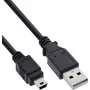 InLine USB 2.0 Mini Cable, USB-A to Mini-B, Black, 3m