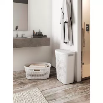 CURVER Infinity Recycled 40L Laundry Basket Green