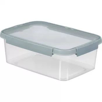 CURVER Smart Eco Fresh Rectangular Food Storage Container 5L Transparent with Green Lid