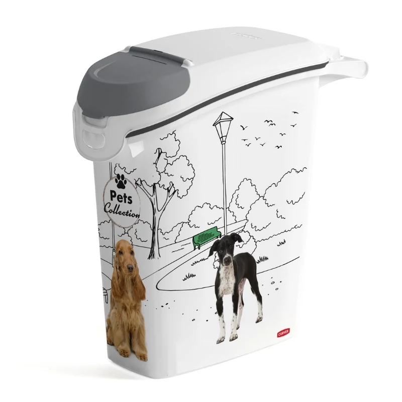 CURVER Pets Life Dog Food Storage Container 10kg 23L Airtight Plastic