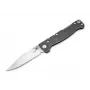 Böker Plus Atlas Clippoint TS D2 Folding Knife, Stonewash Stainless Steel Handle, D2 Blade, Frame Lock, EDC Pocket Knife