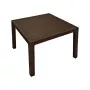Keter Melody Quartet Garden Table Brown Rectangular Outdoor Dining Table for 6 Persons