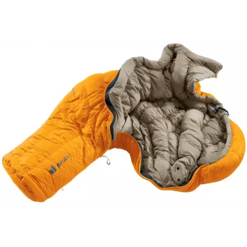 DEUTER Astro Pro 600 -12C/10F Magma-Titanium Left Zip Down Sleeping Bag