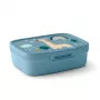 CURVER Snap Box Rectangular Food Storage Container with Divider 1.8L Blue-Grey