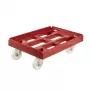 keeeper Trolley for Transport Boxes and Baskets Rolf 61x41x19 cm Red