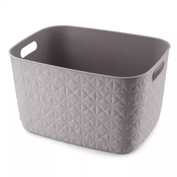 Curver Softex L Storage Basket 19L Grey-Brown 37.9x29.2x22.1cm
