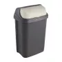 KEEEPER Rasmus 10L Waste Bin with Rotating Lid, Graphite