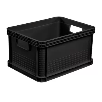 KEEEPER Robert 20L Euro Container, 400 x 300 x 220 mm, Graphite, Load Capacity 30 kg, Stackable, Food Safe