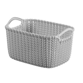 CURVER Basket Knit XS Rectangular 3L Light Grey 25x18x14cm