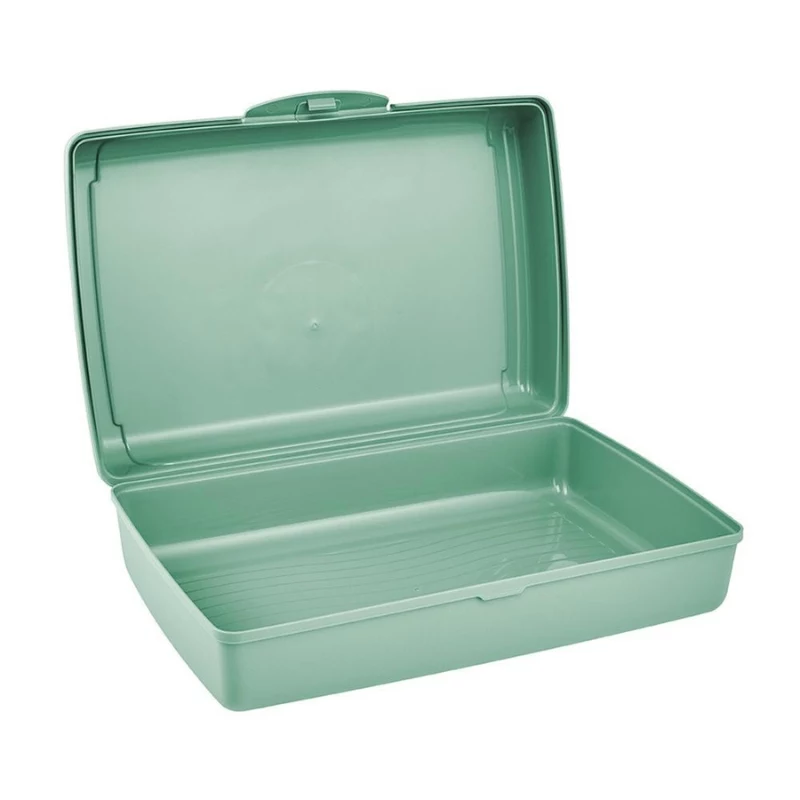 KEEEPER click-box maxi 3.7L Food Storage Container Luca, Green, Rectangular, Airtight & Leak-Proof