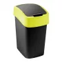 Curver Flip Bin 9L Black and Yellow Waste Bin